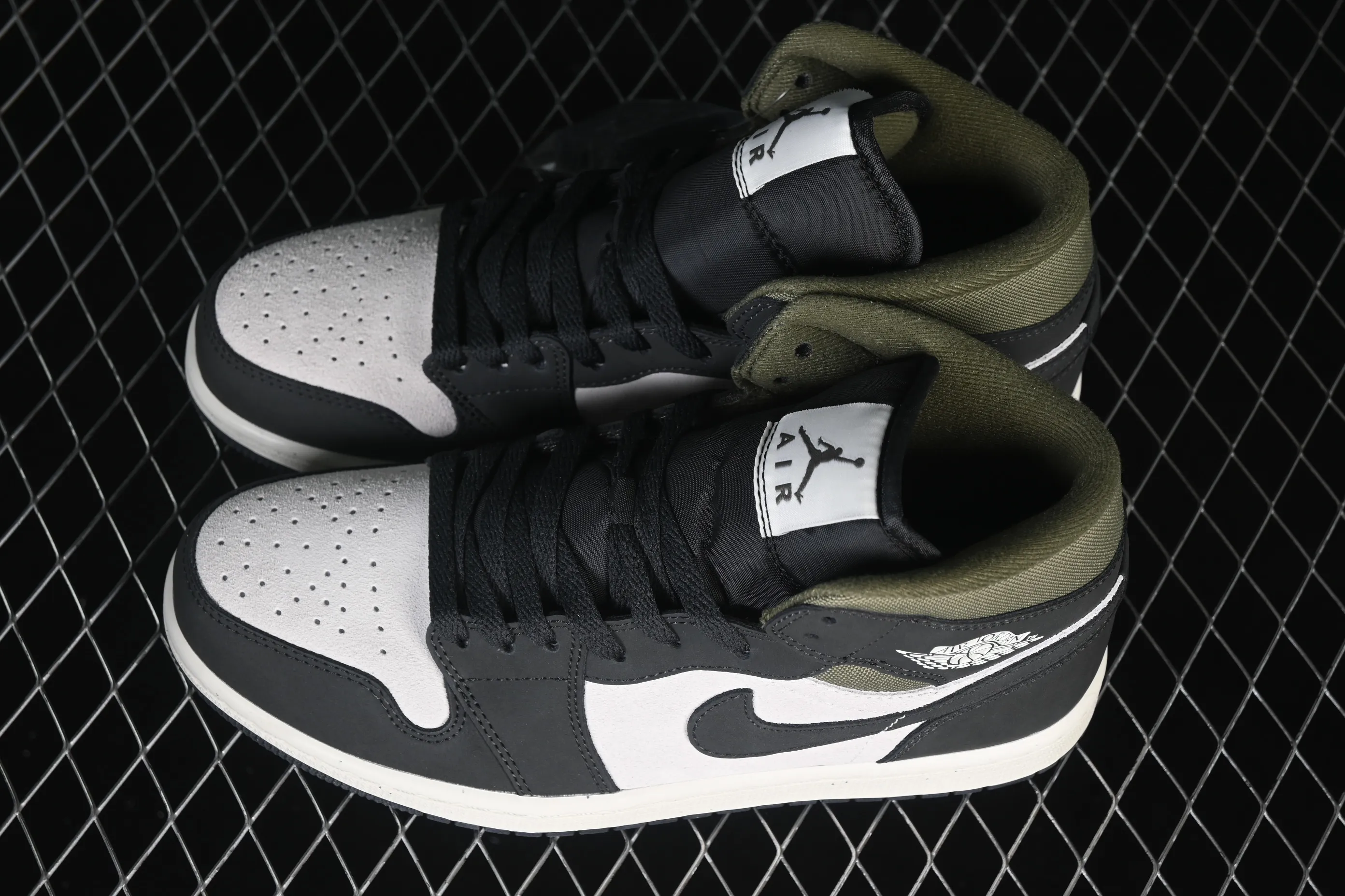 All categories Air Jordan Jordan series basketball shoes Air Jordan 1 Mid Air Jordan 1 Mid AJ1 Joe 1 olive green Chinese culture and leisure sneakers HV4091-102